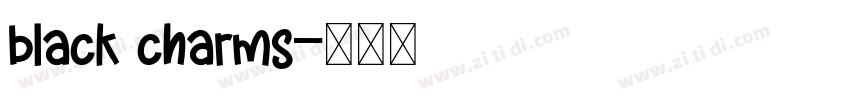 black charms字体转换